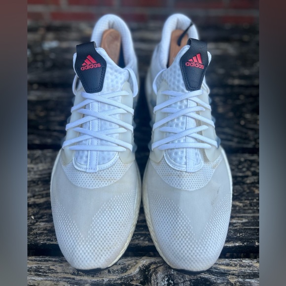 Adidas X_PLRBOOST Low White Scarlet Lace Up Size 14 Athletic Shoe Trainers G7 main image 4